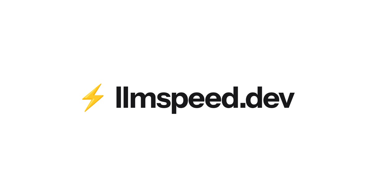 llmspeed.dev