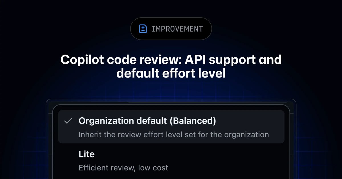 Copilot code review API