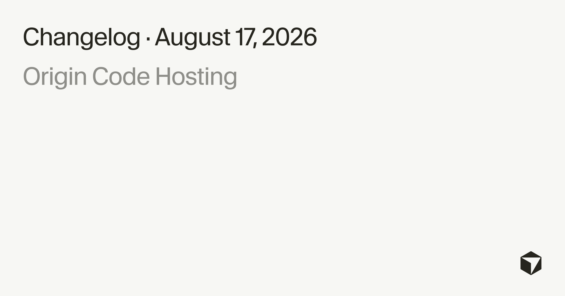 Cursor Origin Code Hosting